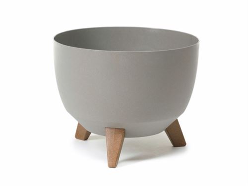 14296 VASO PL C/PES MISA ROMA ECO COR CINZA 47X26CM