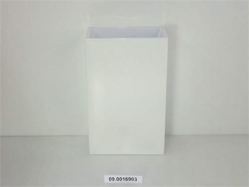 16903 FLOREIRA MTL RECT. BRANCA 39X21X62CM