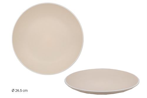 ASSIPA047 PRATO PASTEL 26,5 BEJE GRES