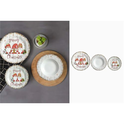 P020286815 SERVIÇO NATAL CERAMICA 18PÇS