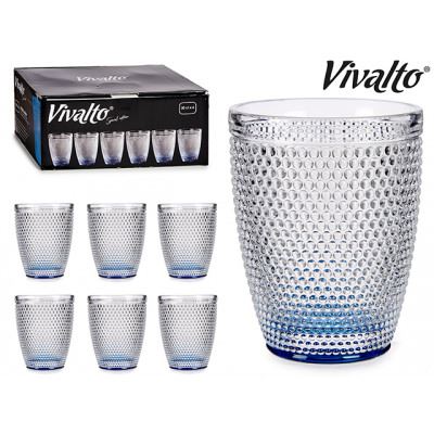 83531 COPO VIDRO PK6 FUNDO AZUL