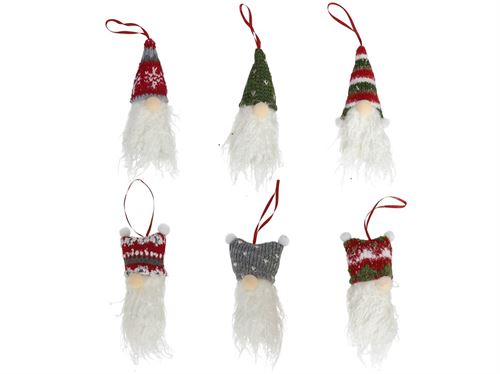 93029 PINGENTE GNOMO 16CM 6SORT