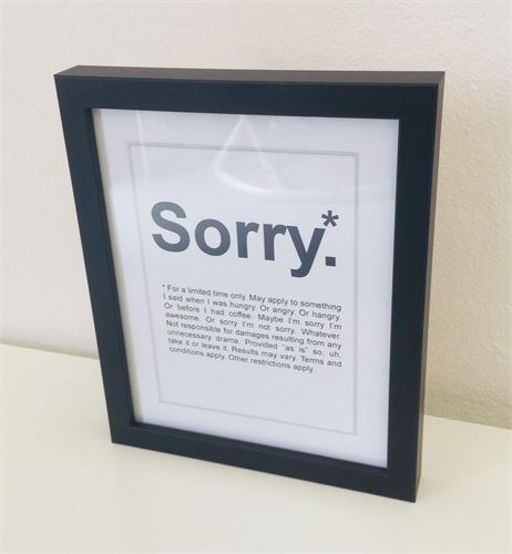 77508 QUADRO MOLDURA PRETA SORT2 22,5X28CM