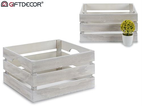 81841 CAIXA MDF BR ENVELHECIDO 36X26X18