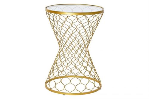 MB-183478 MESA AUXILIAR MTL/VDR 46X46X65 DOURADO