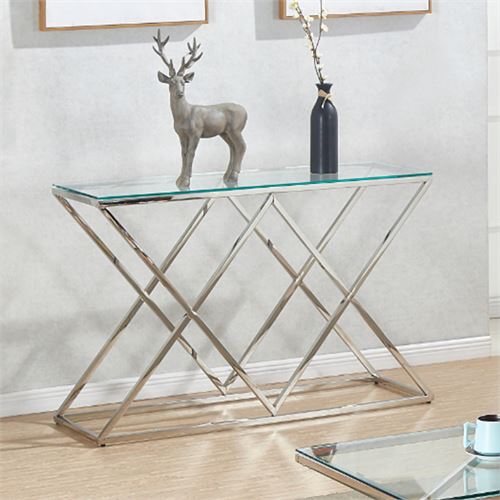 CONSOLA BRISTOL 120X78X40 PRATA VDR TRANSPARENTE