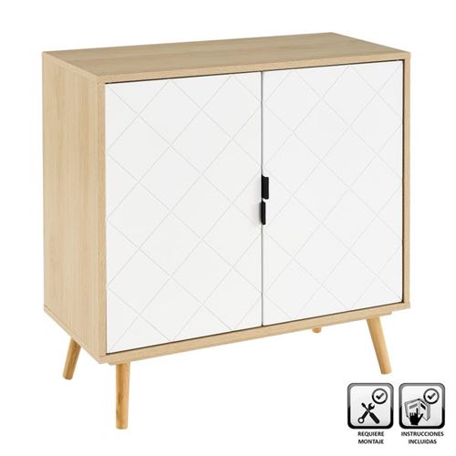 801343 MÓVEL 2 PORTAS MDF 77 X 35 X 78 CM