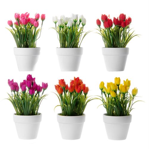 30449 VASO TULIPA ARTIFICIAL