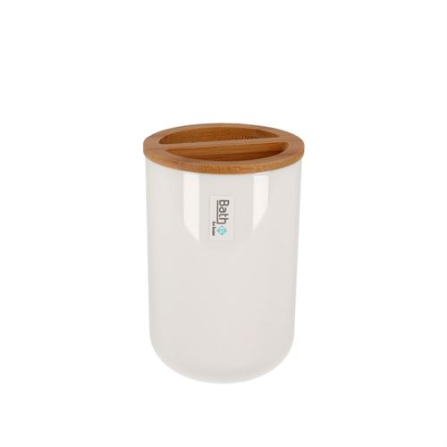 COPO ESCOVA DENTES PL/BAMBU 7X11CM