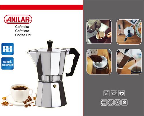 G-001-6 CAFETEIRA ALUM 6 CHAV