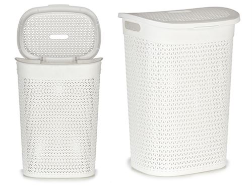 59703 CESTO P/ROUPA /TAMPA 60L 35x57x44