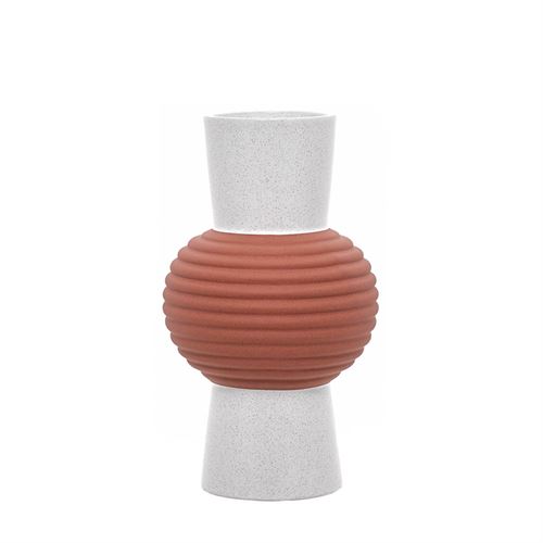 28269 JARRA CERAMICA BRICK 35CM