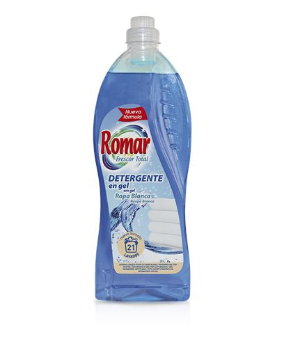 6157 ROMAR DETERGENTE  GEL ROUPA BRANCA 1,5LT
