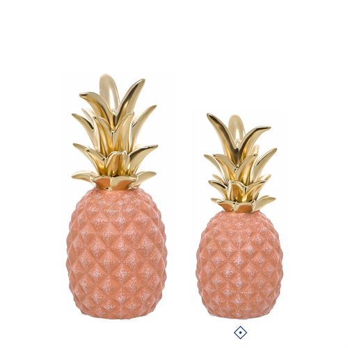 28400 ANANAS CERAMICA GOLDEN BRICK 19CM