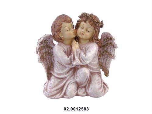 02.QTY718023YD CASAL MENINOS ANJOS MARFINITE 30X30X20CM