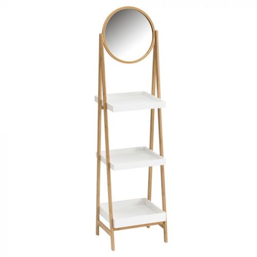 124478 ESTANTE COM ESPELHO NAT 41X36X163