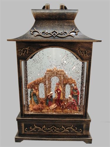 N1501600300 LANTERNA PRESEPIO AGUA 28CM