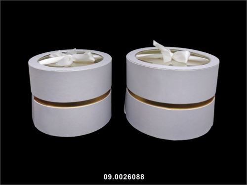 09.W5189-WH CAIXA CARTAO REDONDA BRANCA CJ.2