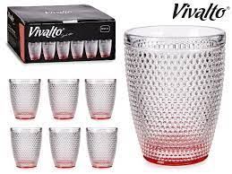 83532 COPOS VIDRO SET6 FUNDO ROSA 30CL