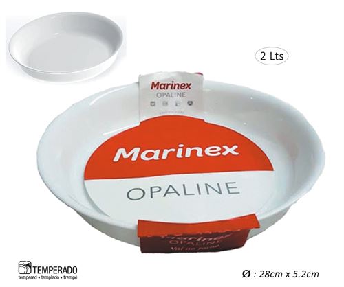 685917 ASSADEIRA RED OPALINE 28X5,2CM