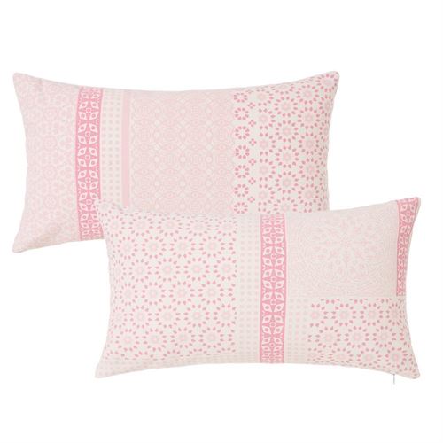 801021 ALMOFADA 2/M PANSY ROSA 50 X 30 CM