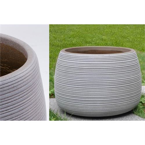 P051185092 CONJUNTO 2 VASOS FIBRA ARGILA