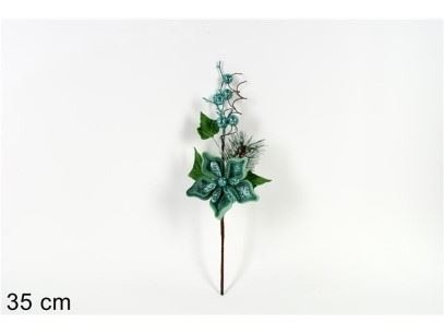 72881 RAMO C/FLOR DE NATAL 35CM