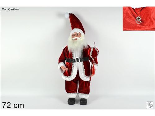 53936 BABBO NATALE C/CARILLON-MOVIMENTO 72CM XS2128011