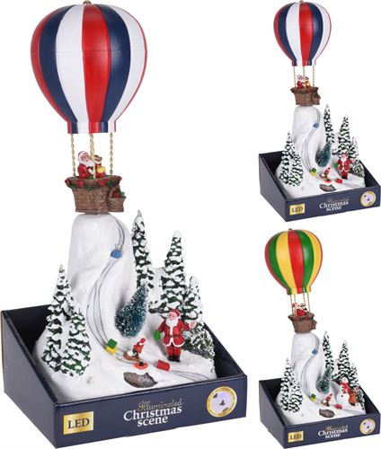 ACJ000140 CENARIO NATAL BALAO E MONTANHA 35CM