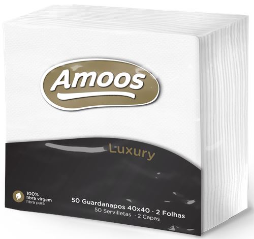 AMOOS GUARDANAPOS 2F 40X40BR P200-24UN
