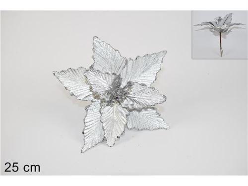 PINZONE FIORE NATALIZIO SILVER 25CM ART. BMI17-119A