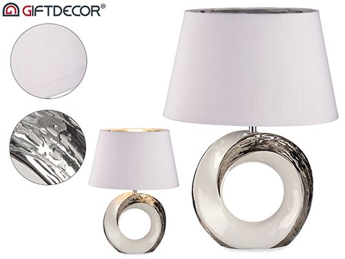 78906 CANDEEIRO REDONDO PRATEADO/BRANCO