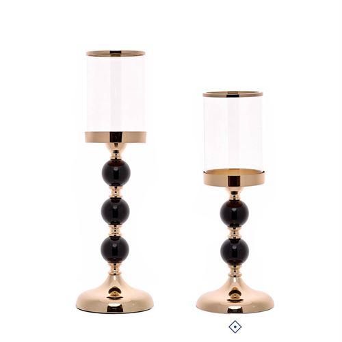 78798 CASTIÇAL METAL VIDRO C 13,50 L 13,50 A 37,00