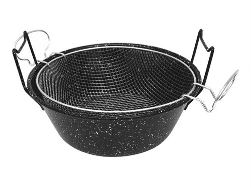 53020015 FRITADEIRA ESMALE C/REDE 20CM
