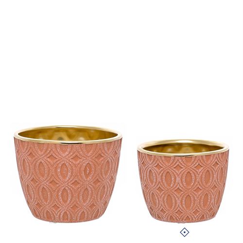 28382 VASO CERAMICA GOLDEN BRICK C 12,00 L 12,00 A 9,00