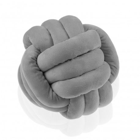 ALMOFADA PLSTR CINZA 27X27CM