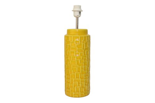 BASE CANDEEIRO 14X45,5CM AMARELO