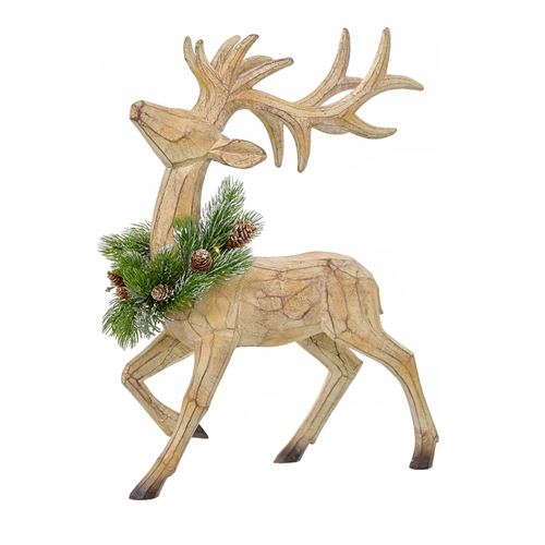 80965 VEADO RESINA LEDS  C 37,20 L 17,50 A 48,50