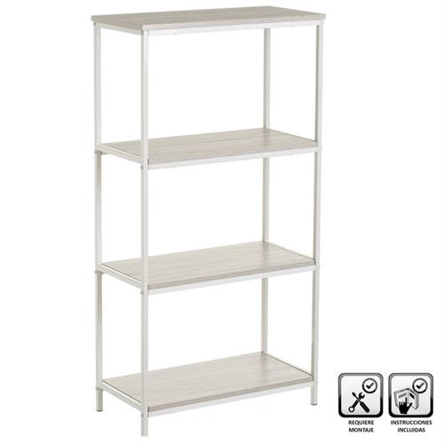 125069 ESTANTE MDF / METAL 60 X 30 X 116 CM