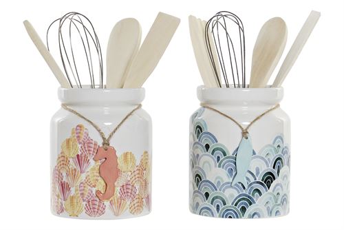 LC-179247 RECIPIENTE UTENSILIOS SET5 DOLOMITE 11,5X11,5X15