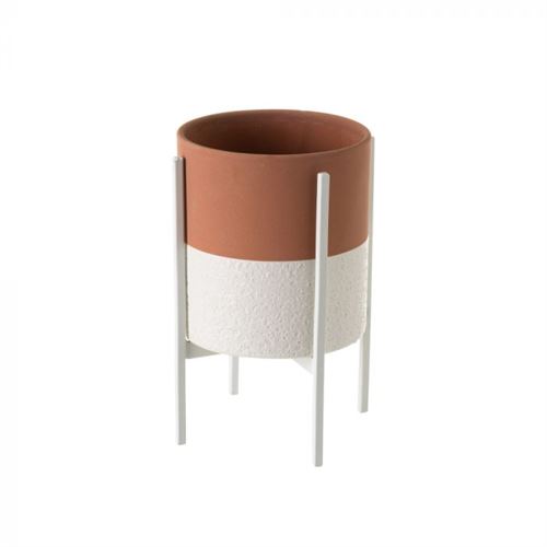 136542 VASO CERAMICA MTL 14X14X20CM