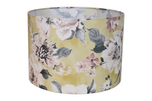 20924347 ABAJOUR 35X25 AMARELO FLOR