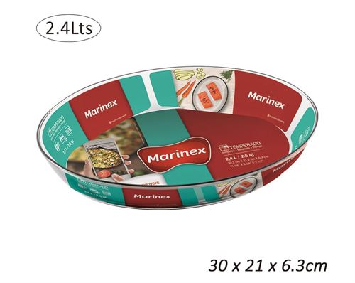 6345.016 ASSADEIRA VIDRO PEQUENA 2,4L