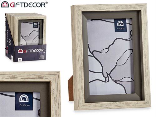 16517 MOLDURA NAT BORDA CINZA 10X15CM