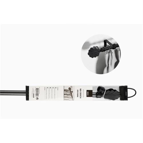 P131279202 VARAO CORTINADO 160-300CM PRETO