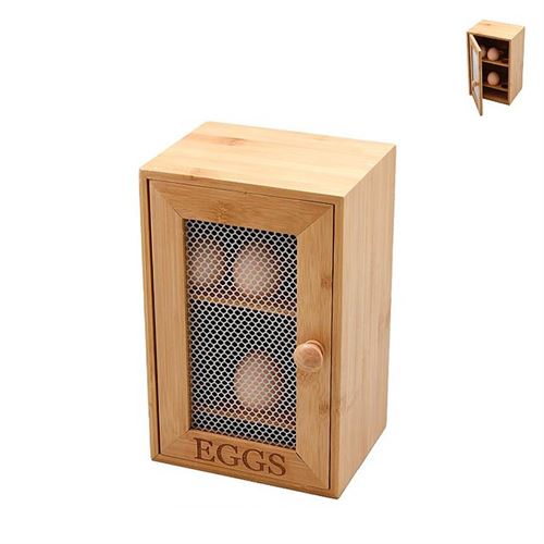 55137 CAIXA PARA OVOS BAMBU