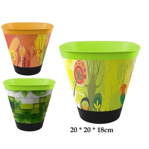 835057 VASO C/ DEPOSITO 20X20X18CM