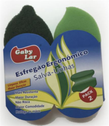 671029 ESFREGAO ERGONOMICO SALVA UNHAS PK2