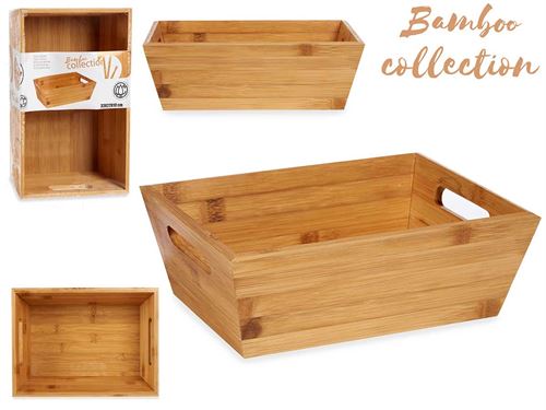 81326 CAIXA BAMBU C/ASAS 33CM