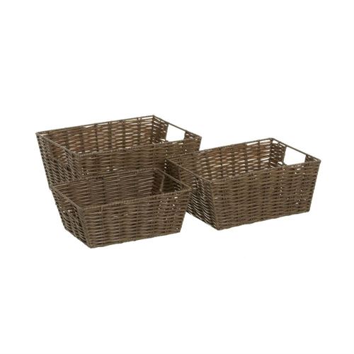 CESTO NATURAL LIFE FIBRA SET 3 33X24X15CM